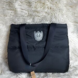 Victoria's Secret Black Puffer Shoulder Bag